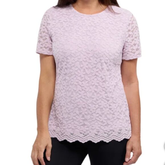Teddi Rose Women's  Purple (Lavender) Lace Top Size Medium NWT - Picture 1 of 4